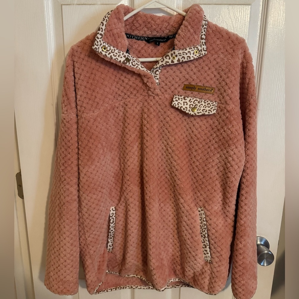 Simply Southern Blush Sherpa Fleece